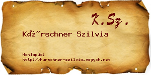 Kürschner Szilvia névjegykártya